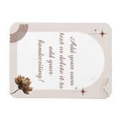 Brown minimalist Boho merkt  op Magneet (Horizontaal)