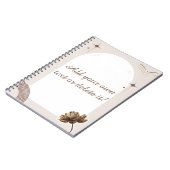 Brown minimalist Boho merkt op Notitieboek (Linkerzijde)