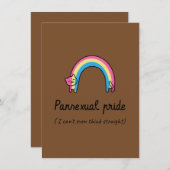 Brown Minimalist Wallpaper | Rustic Earth Tone Bedankkaart (Voorkant / Achterkant)