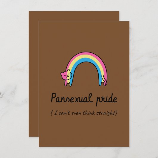 Brown Minimalist Wallpaper | Rustic Earth Tone Bedankkaart (Voorkant / Achterkant)