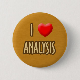 BROWN MODEL - I LOVE ANALYSIS RONDE BUTTON 5,7 CM