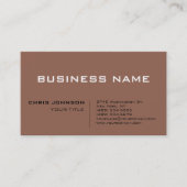 Brown Modern Contemtiem Bedrijf Visitekaartje (Voorkant)