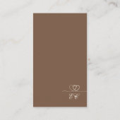 Brown Modern Mix and Match Wedding RSVP Card Visitekaartje (Achterkant)