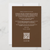 Brown Modern Romantic Overlay Gradient Script Save The Date (Achterkant)