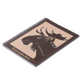 Brown Moose Art-laptop met speciale functies Notitieboek (Linkerzijde)