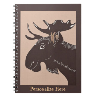 Brown Moose Art-laptop met speciale functies Notitieboek