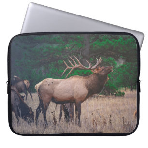 BROWN MOOSE NEAR GREEN TREE OP DAGTIME LAPTOP SLEEVE