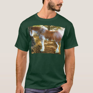 Brown Mottled Clydesdale Horse 1 T-shirt