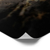 BROWN MOUNTAIN NEAR BODY OF WATER ONDER CLOUDY SKY POSTER (Hoek)