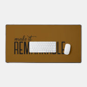 Brown mouse pad (Keyboard & Muis)