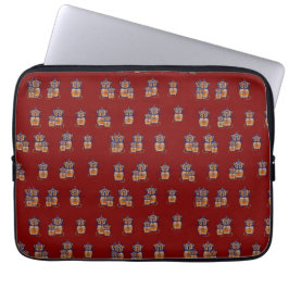 Brown Mouse pattern Curtain Laptop Sleeve
