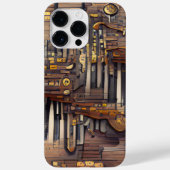 BROWN MUSICAL STEAMPUNK THEMA Case-Mate iPhone CASE (Achterkant)