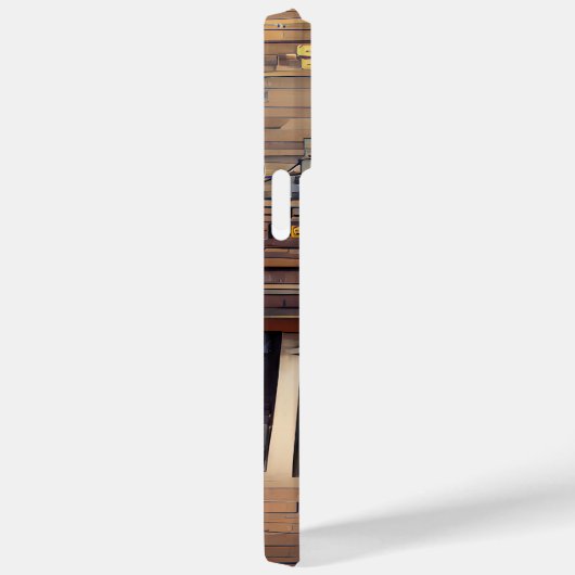 BROWN MUSICAL STEAMPUNK THEMA Case-Mate iPhone CASE (Achterkant / Rechts)