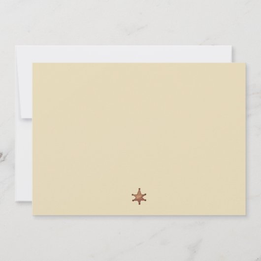 Brown My First Rodeo Cowboy Foto 1e verjaardag Kaart (Achterkant)