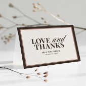 Brown Neutral | Classic Luxe Wedding Bedankkaart