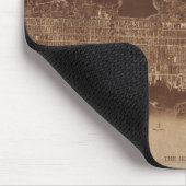  Brown New York City map de Lionel Pincus Muismat (Hoek)