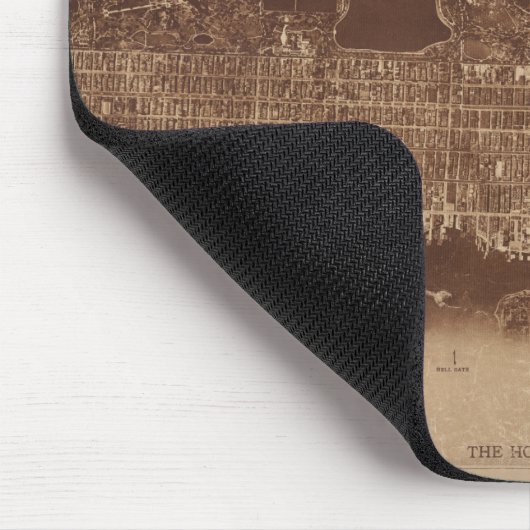  Brown New York City map de Lionel Pincus Muismat (Hoek)