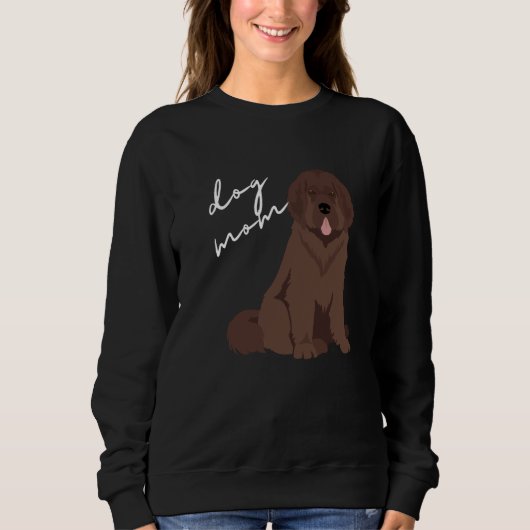 Brown Newfoundland Dog Mom Trui (Voorkant)