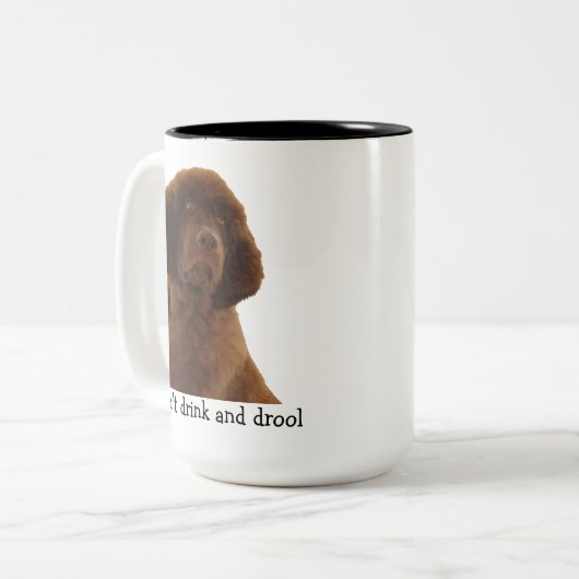 Brown Newfoundland Puppy Mokken & meer (Voorkant links)