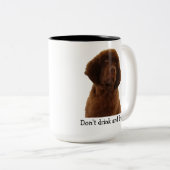 Brown Newfoundland Puppy Mokken & meer (Voorkant rechts)