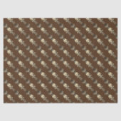 Brown Nutcracker Soldier Christmas Wrapping Paper Tissuepapier (Voorkant)