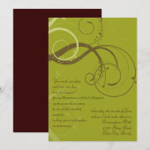 BROWN/OLIJFWEDING KAART (Voorkant / Achterkant)