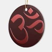 Brown Om Symbol Ornament (Links)