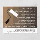Brown Ombre & Paint Roller, Painter & Decorator Flyer (Voorkant)