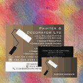 Brown Ombre & Paint Roller, Painter & Decorator Flyer
