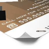 Brown Ombre & Paint Roller, Painter & Decorator Poster (Hoek)