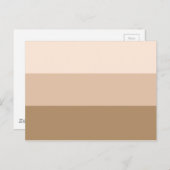 Brown Ombre Striped Briefkaart (Voorkant / Achterkant)