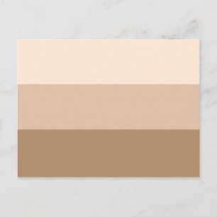 Brown Ombre Striped Briefkaart
