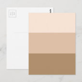 Brown Ombre Striped Briefkaart (Voorkant / Achterkant)