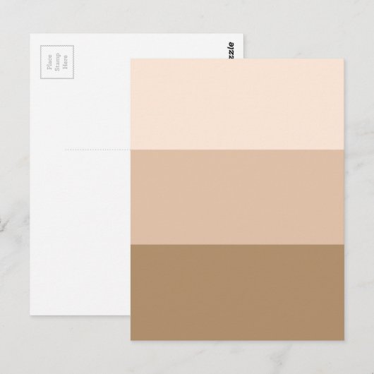 Brown Ombre Striped Briefkaart (Voorkant / Achterkant)