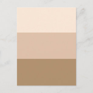 Brown Ombre Striped Briefkaart