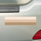 Brown Ombre Striped Bumpersticker (Op auto)