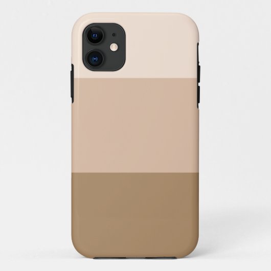 Brown Ombre Striped Case-Mate iPhone Case (Achterkant)