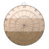 Brown Ombre Striped Dartbord (Voorkant)