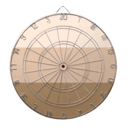 Brown Ombre Striped Dartbord (Voorkant)