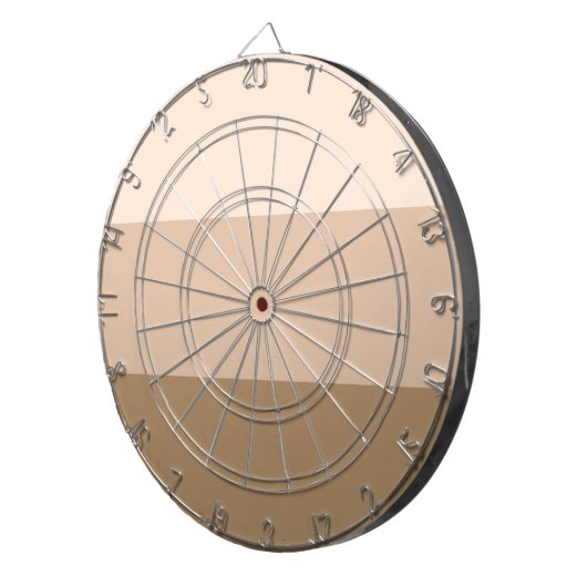 Brown Ombre Striped Dartbord (Voorkant Rechts)