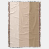Brown Ombre Striped Deken (Voorkant Verticaal)