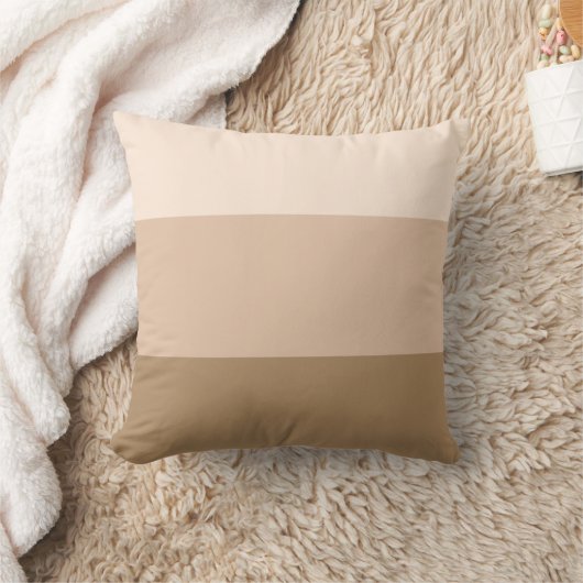 Brown Ombre Striped Kussen (Deken)