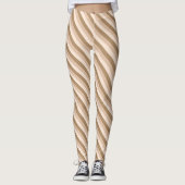 Brown Ombre Striped Leggings (Voorkant)
