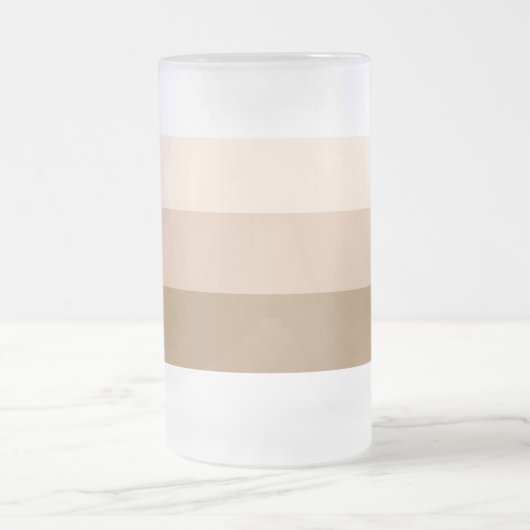 Brown Ombre Striped Matglas Bierpul (Center)