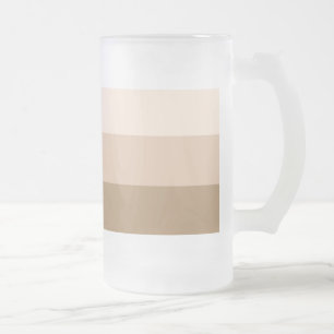 Brown Ombre Striped Matglas Bierpul