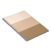 Brown Ombre Striped Notitieboek (Rechterzijde)