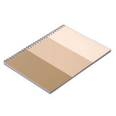 Brown Ombre Striped Notitieboek (Linkerzijde)