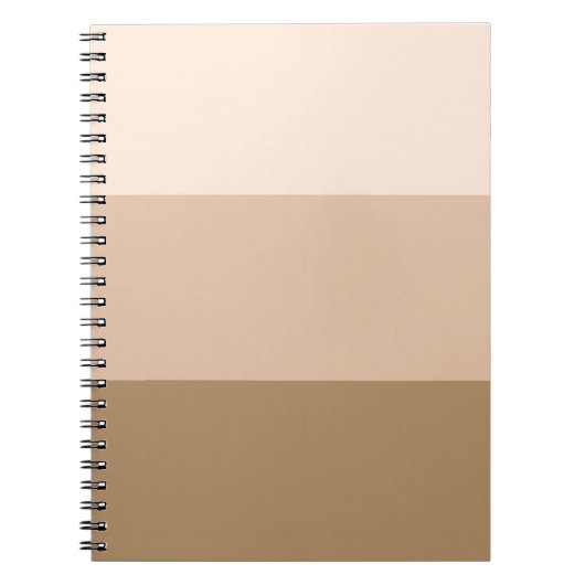 Brown Ombre Striped Notitieboek (Voorkant)