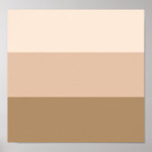 Brown Ombre Striped Poster (Voorkant)