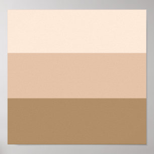 Brown Ombre Striped Poster